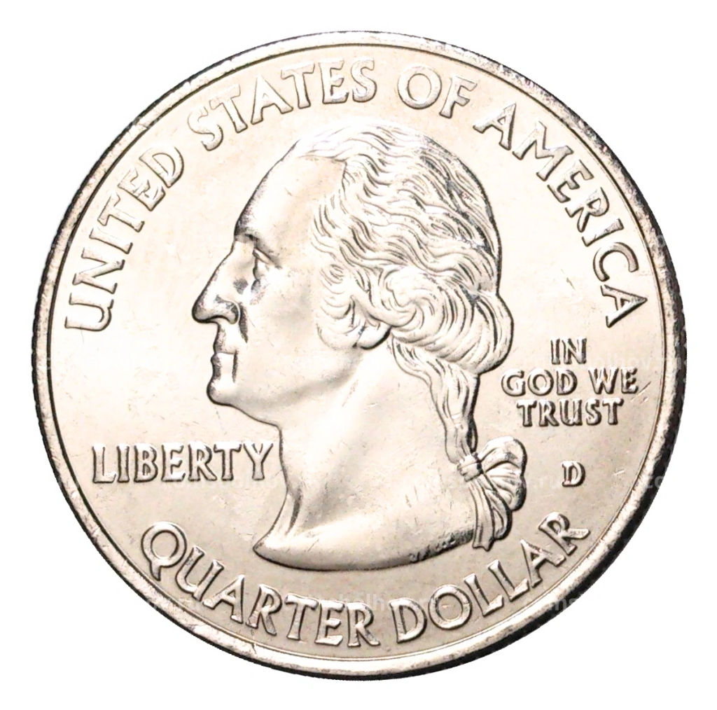 25 центов (1/4 доллара) 2001 года D США Штаты и территории  Нью-Йорк