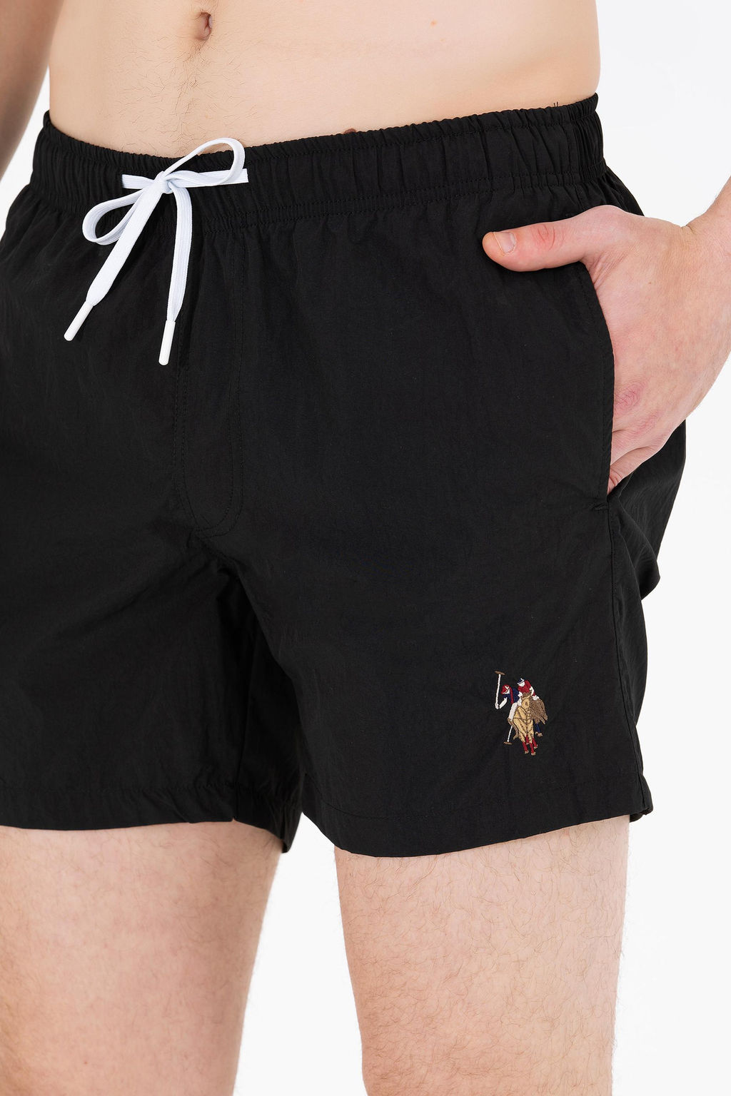 Мужские черные морские шорты - U.s. polo assn фото 5