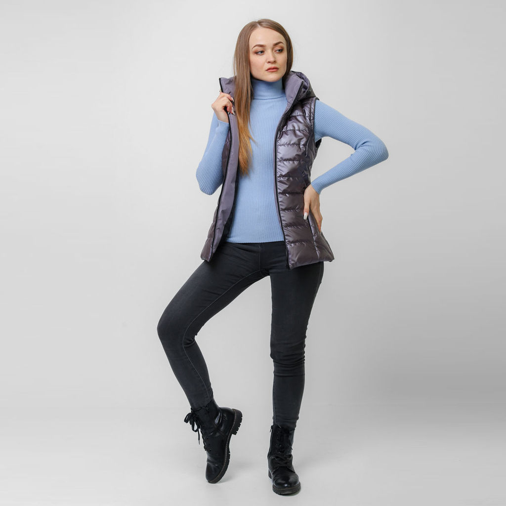 RODOS Жилет женский демисезон М-249 Светло-розовый  фото 11