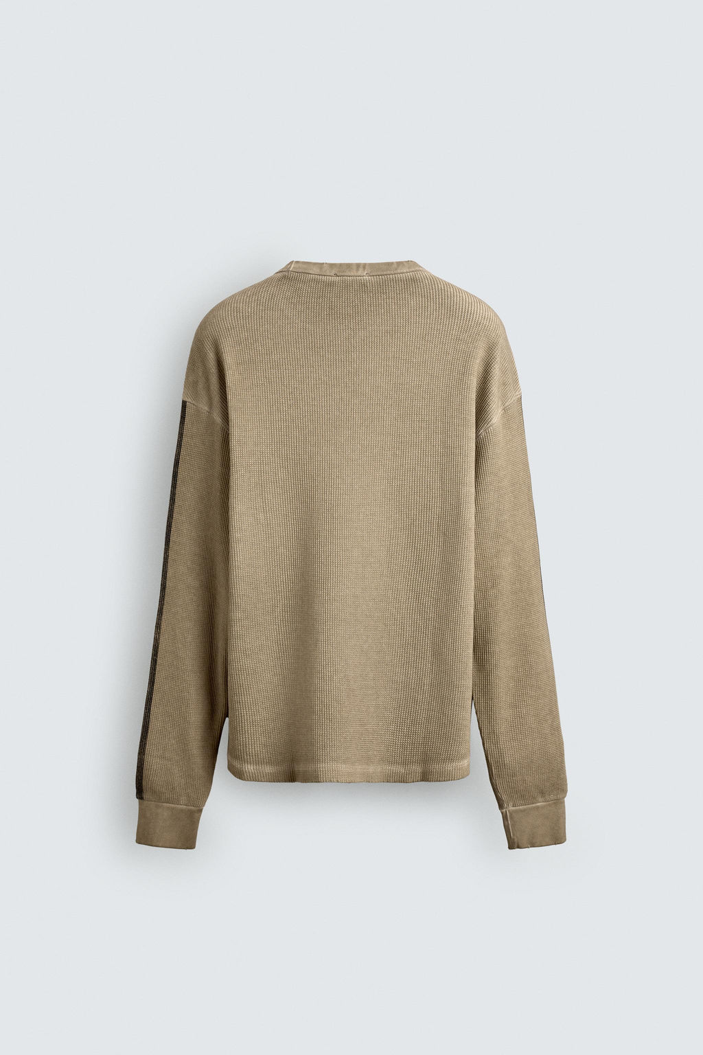 PRINTED WAFFLE-KNIT SWEATSHIRT - Zara фото 18