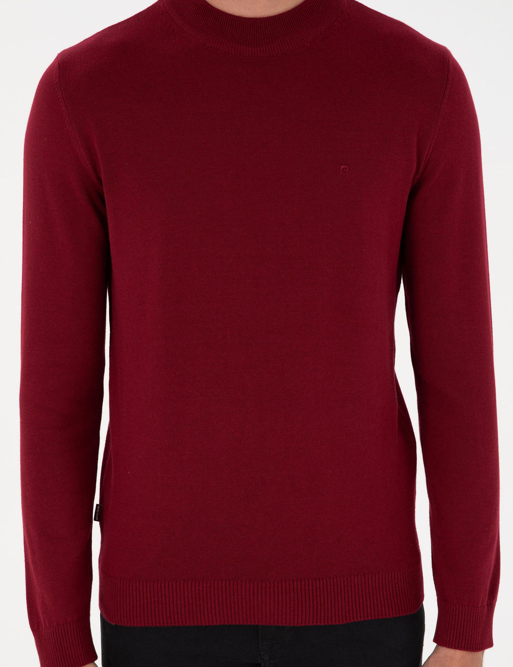 Vi_ne Slim Fit Yar_m Bal_k__ Yaka Basic Triko Kazak