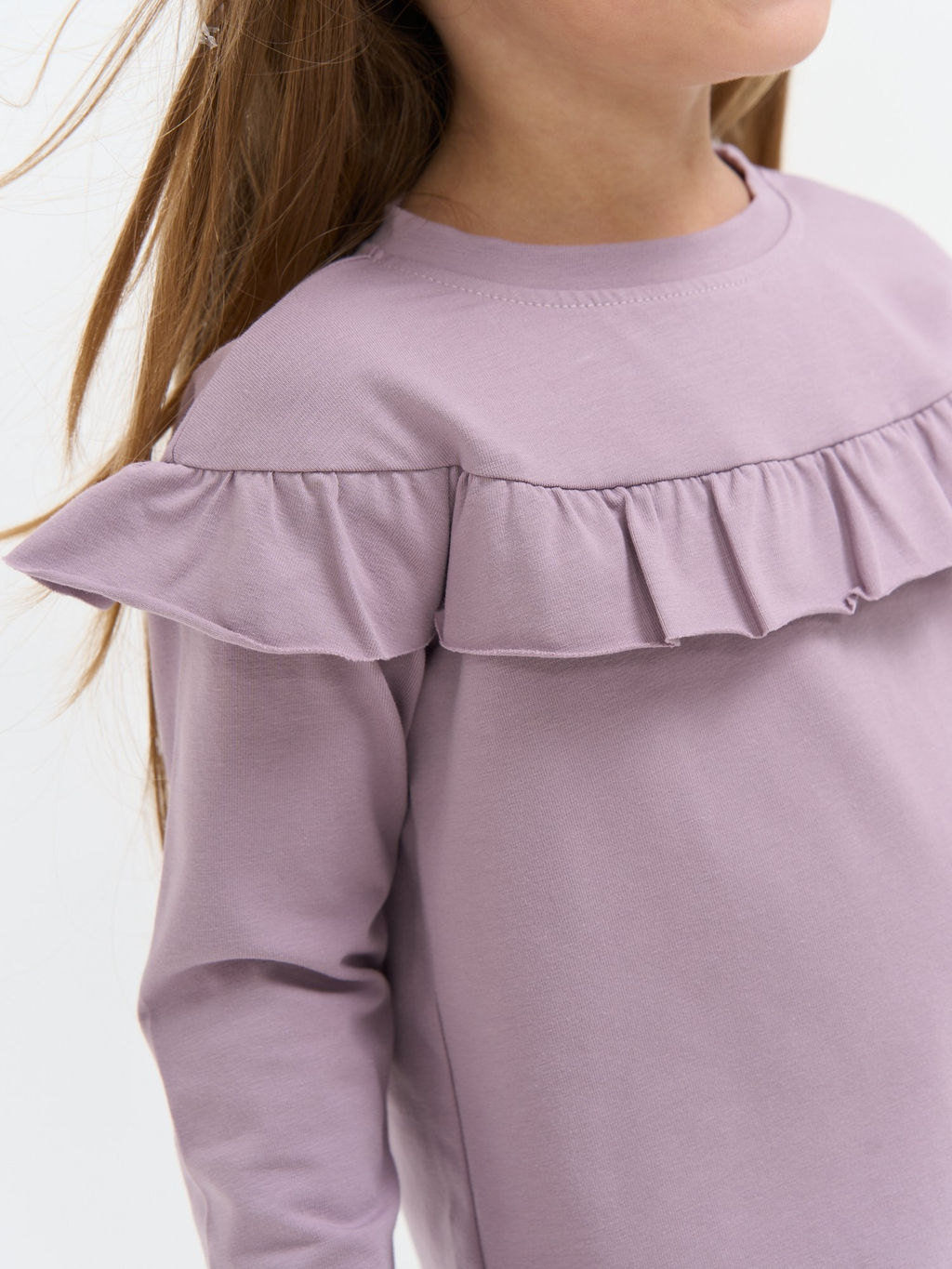 Лонгслив с кокеткой Вереск - Bungly фото 2