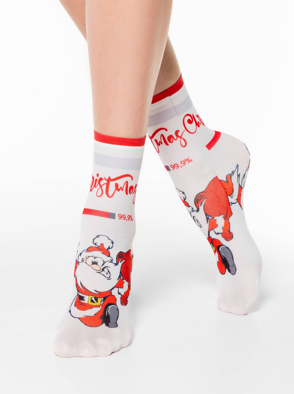 Цена за 2 пары. CONTE Носки с новогодними рисунками FANTASY 70 mix