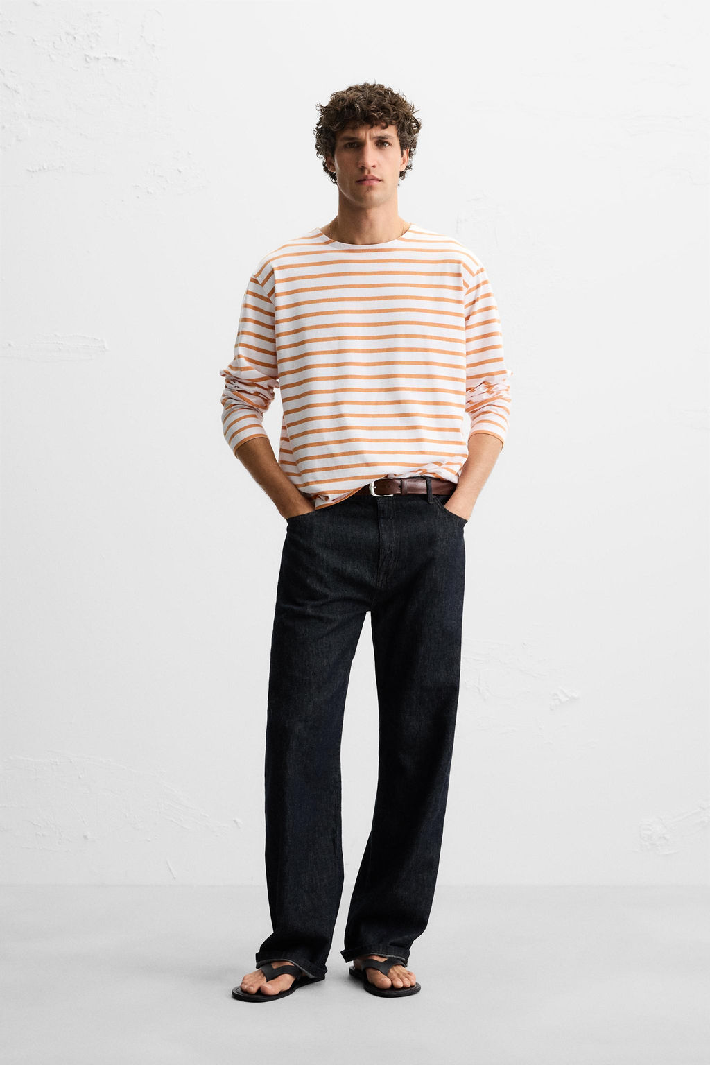 STRIPED JACQUARD T-SHIRT