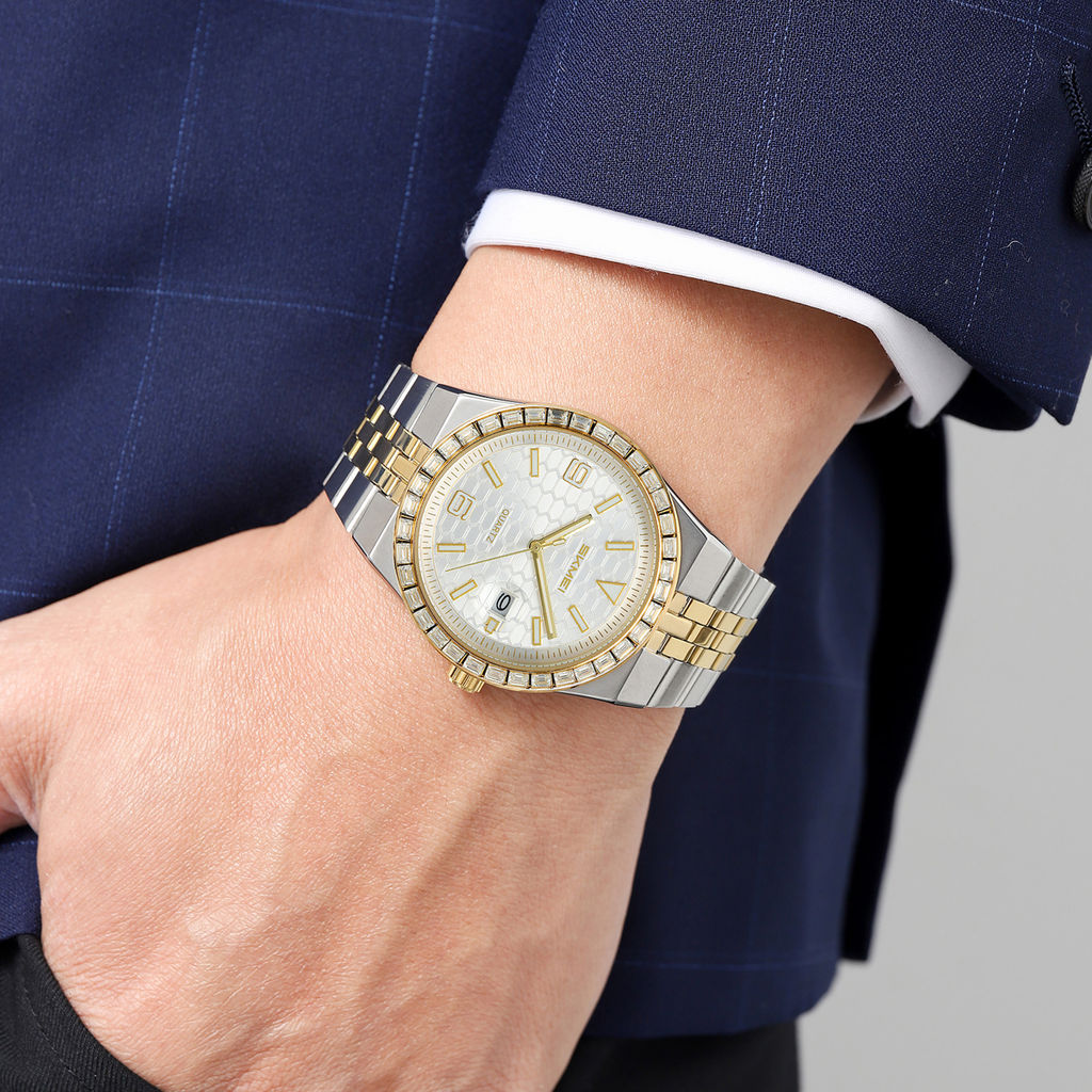 Часы наручные Skmei женские кварцевые 2655silver-gold