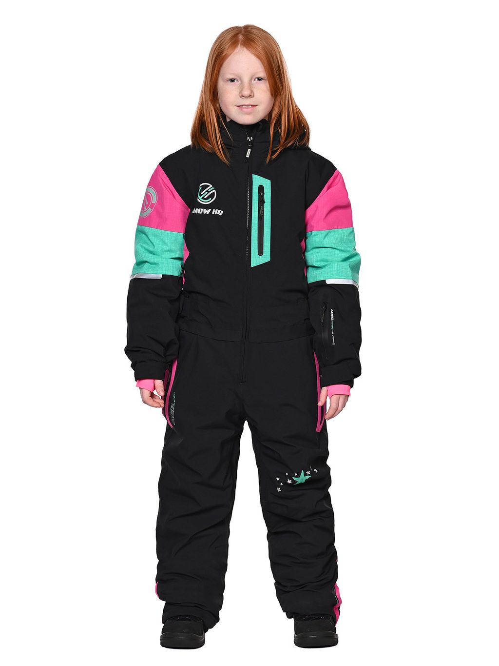 Комбинезон T-9080 Розово-черный