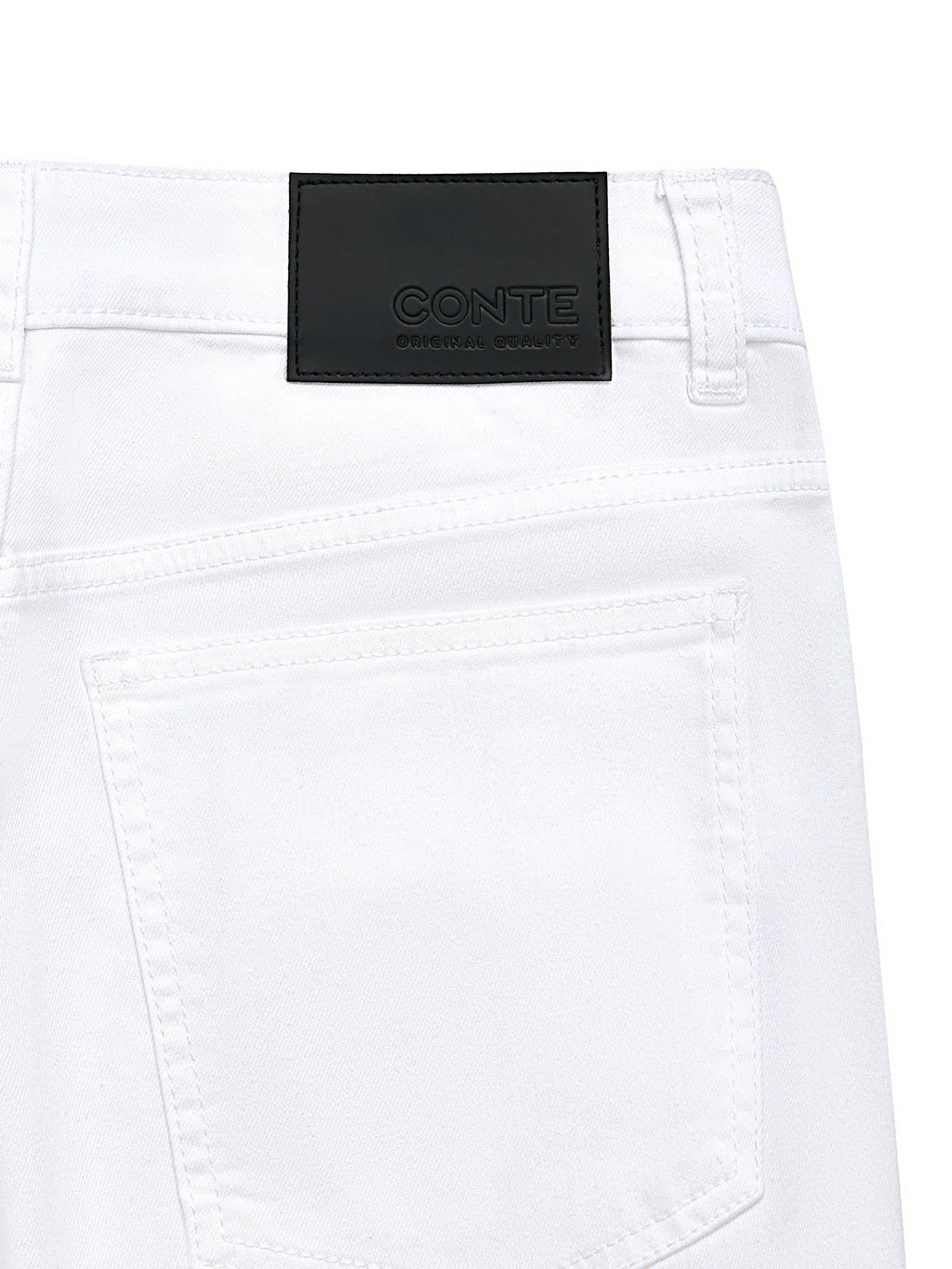 CONTE CON-723 Белые джинсы slim из eco-friendly денима white - Conte elegant фото 10