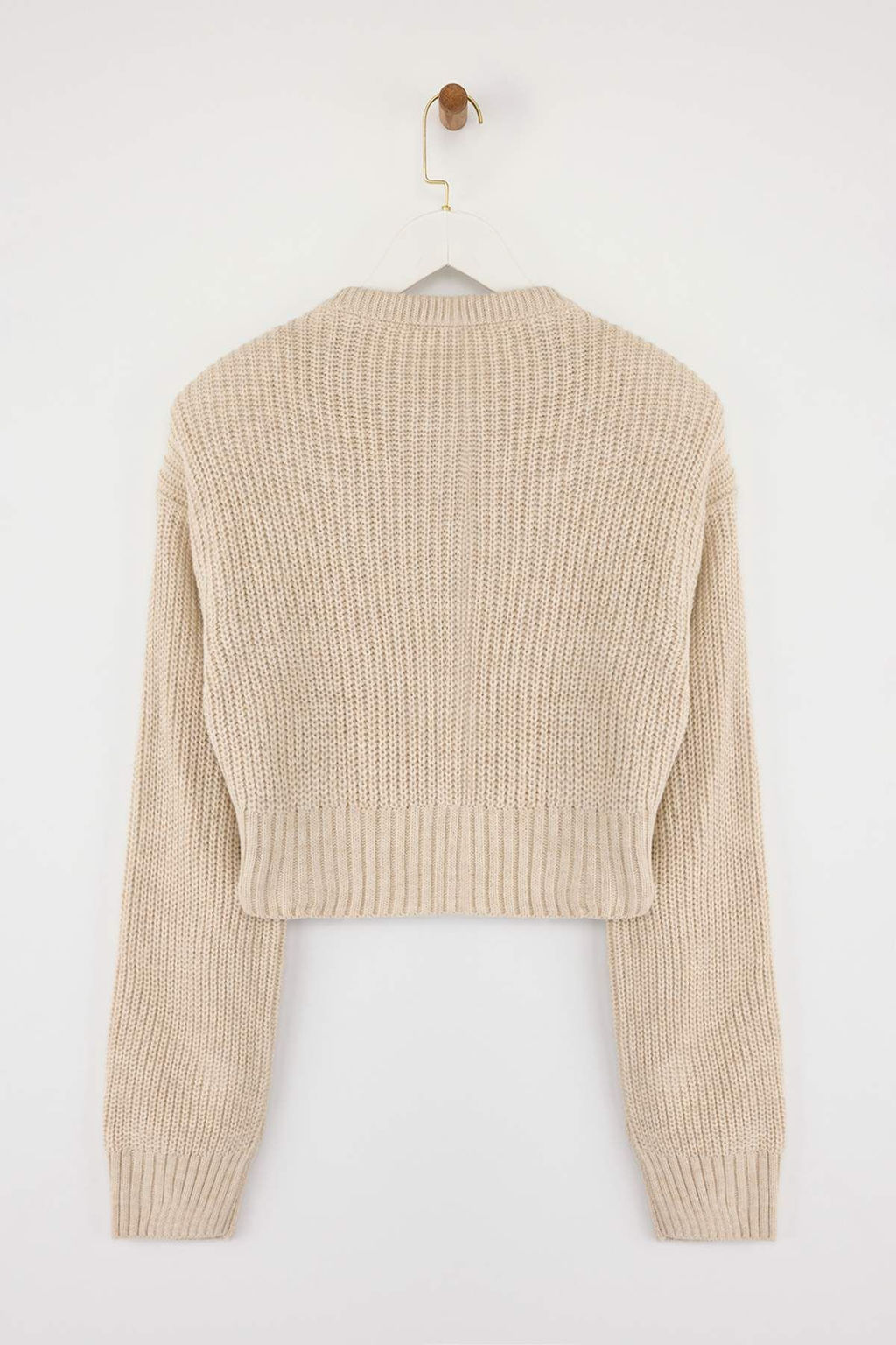 TRENDYOLMILLA Pembe Crop Vatka Detayl? Triko H?rka TWOAW25HI00020 фото 14