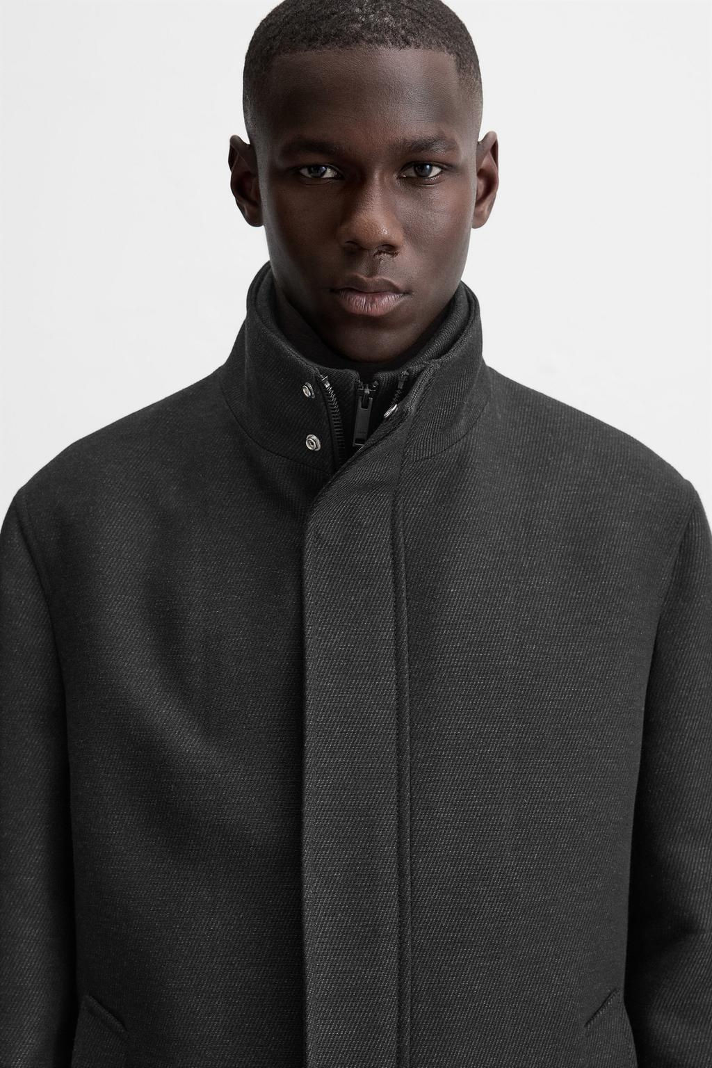 COAT WITH DETACHABLE COLLAR - Zara фото 3