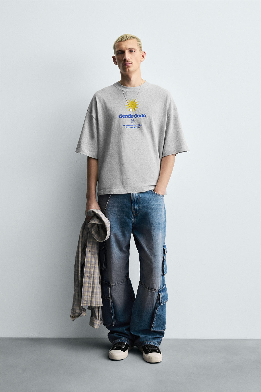 SUN CONTRAST PRINT T-SHIRT
