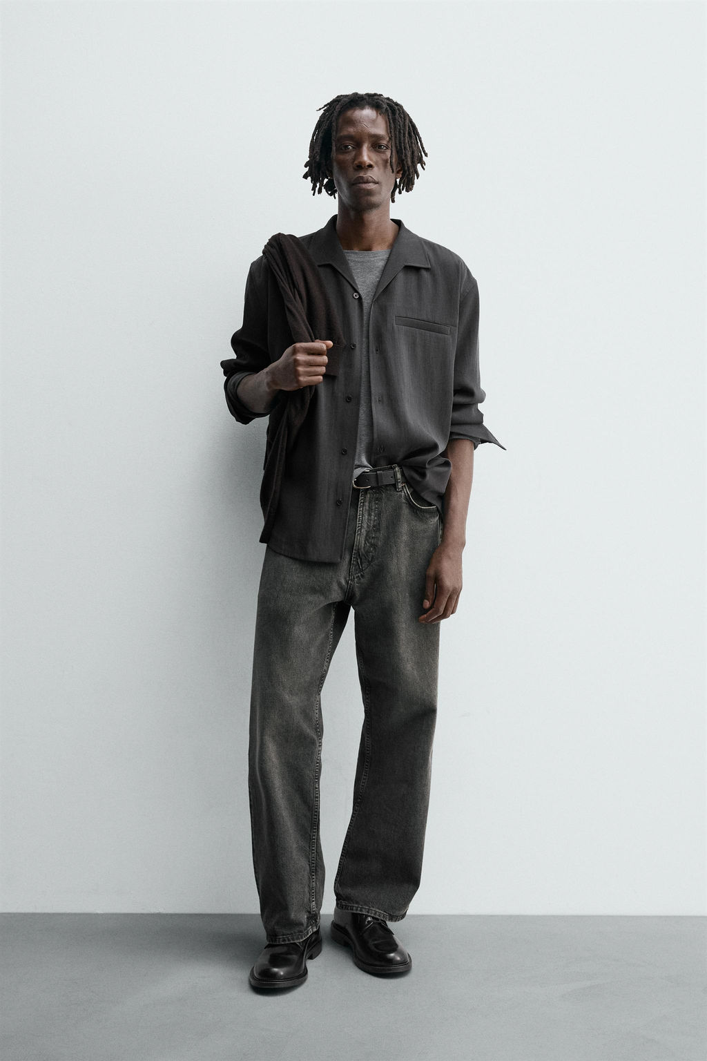 WASHED FLOWING SHIRT