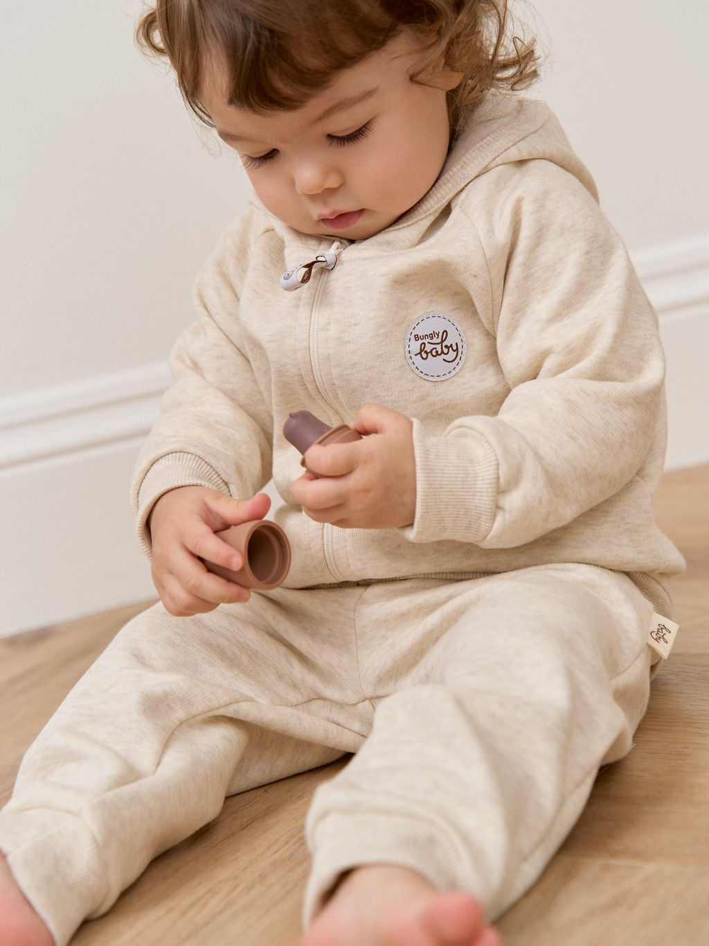 Костюм с толстовкой Ванильный пудинг утепленный 0+ - Bungly фото 17