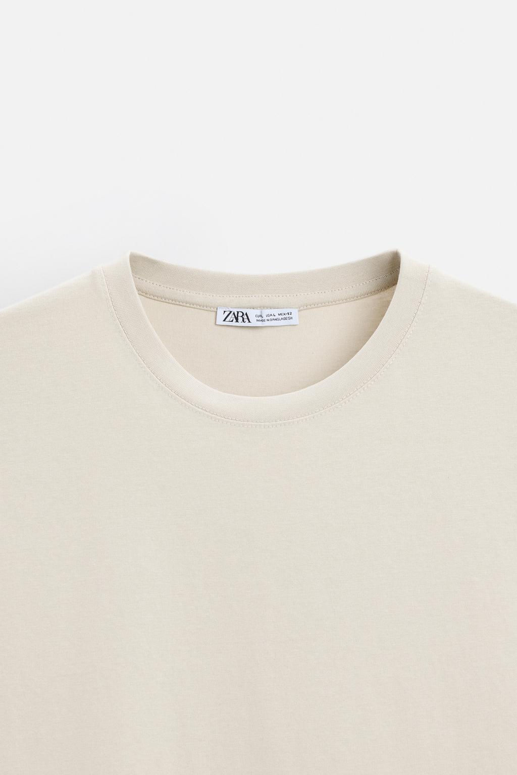 BASIC MEDIUM WEIGHT T-SHIRT - Zara фото 25