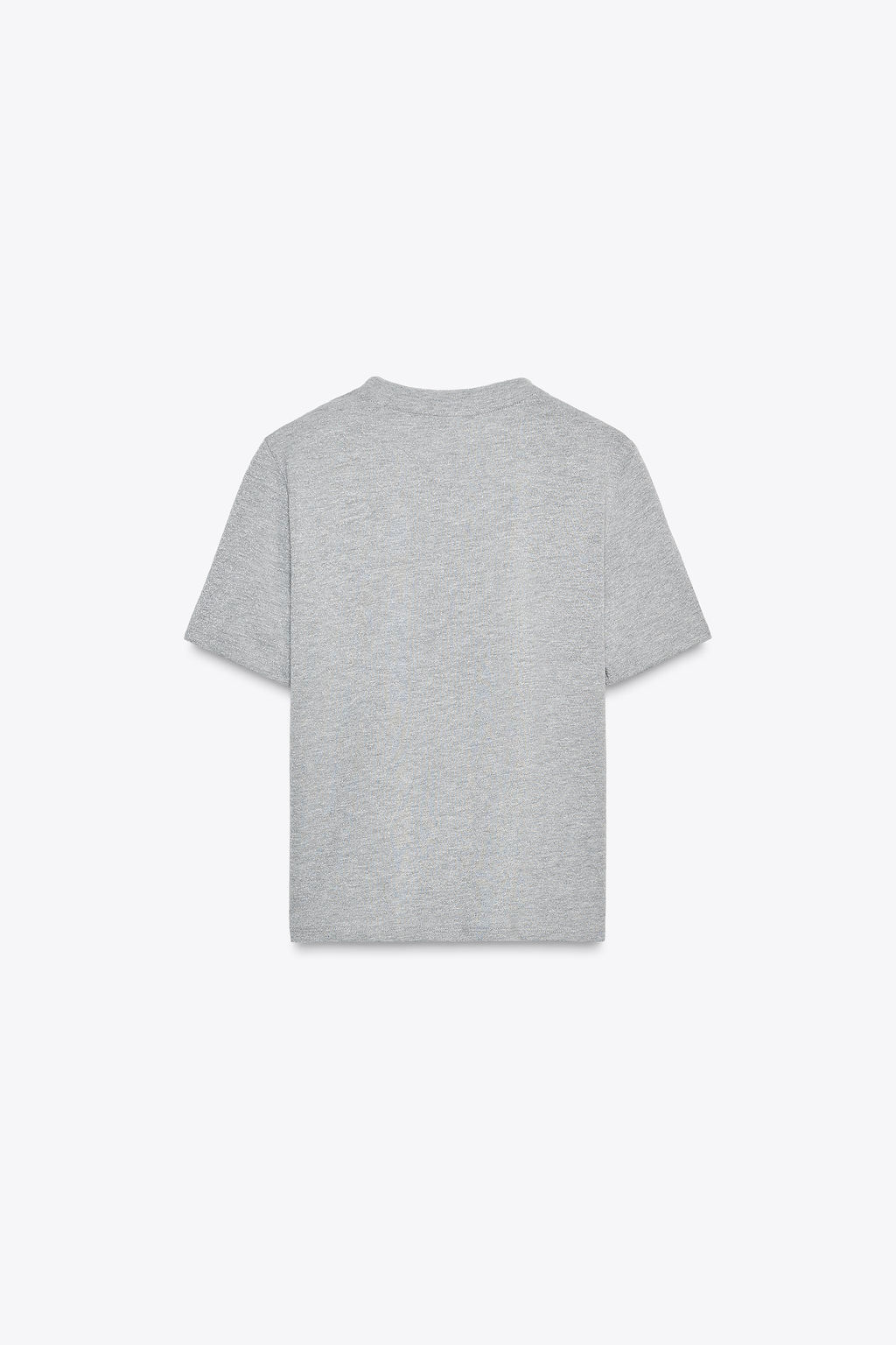 T-SHIRT WITH METALLIC THREAD SLOGAN - Zara фото 5