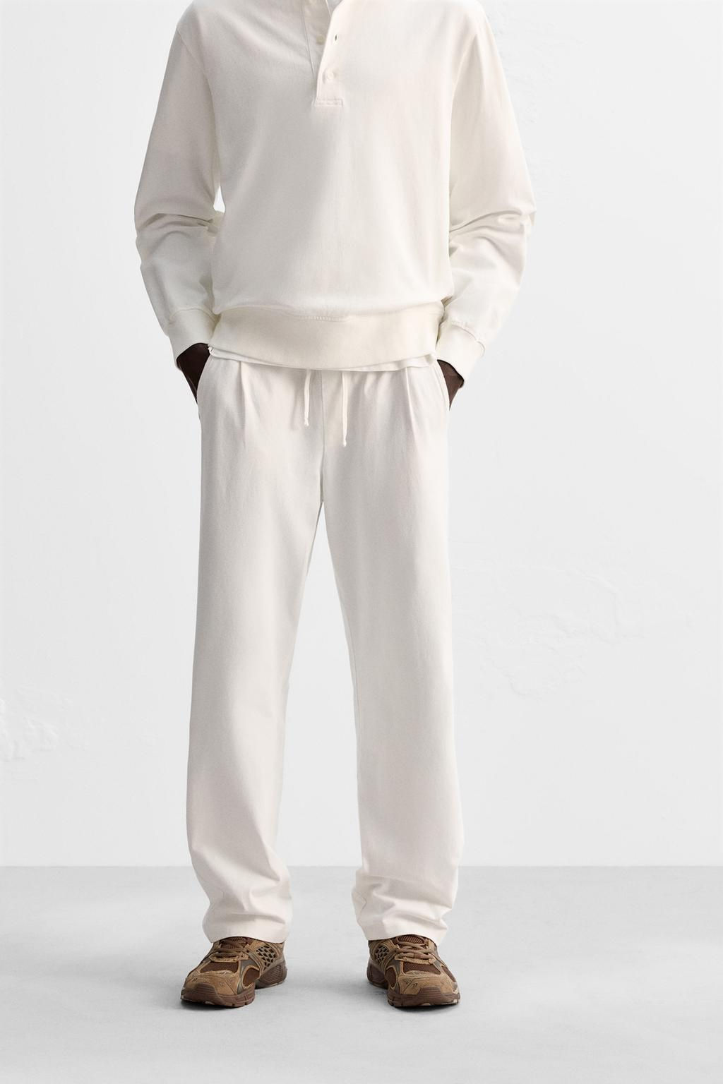 PLEATED JOGGER TROUSERS - Zara фото 9