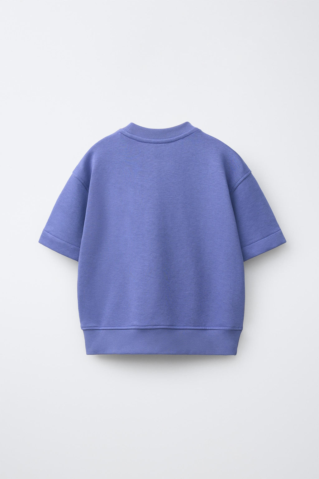 SUDADERA MANGA CORTA TEXTO RELIEVE / Malva - Zara фото 2