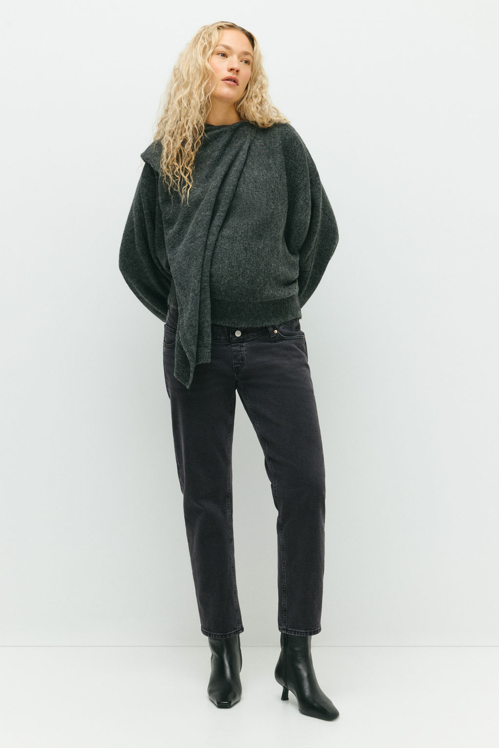 MAMA Slim Mom Ankle Jeans - H&m фото 11