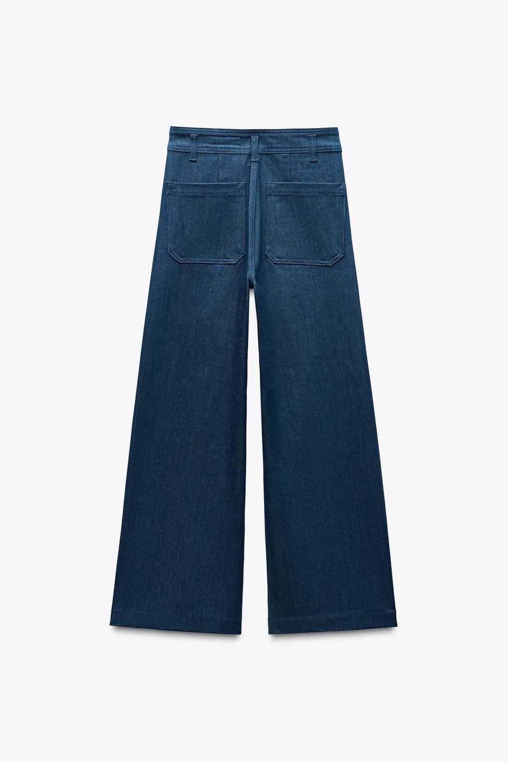 ZW COLLECTION WIDE-LEG HIGH-WAIST JEANS - Zara фото 5