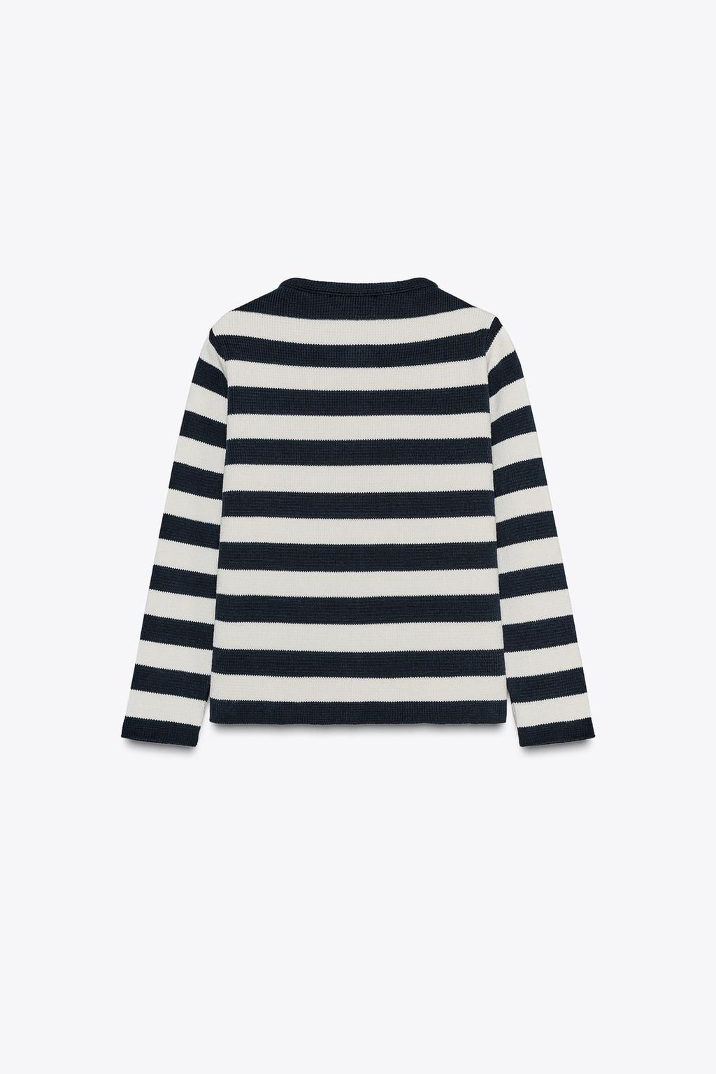 STRIPED KNIT CARDIGAN - Zara фото 3