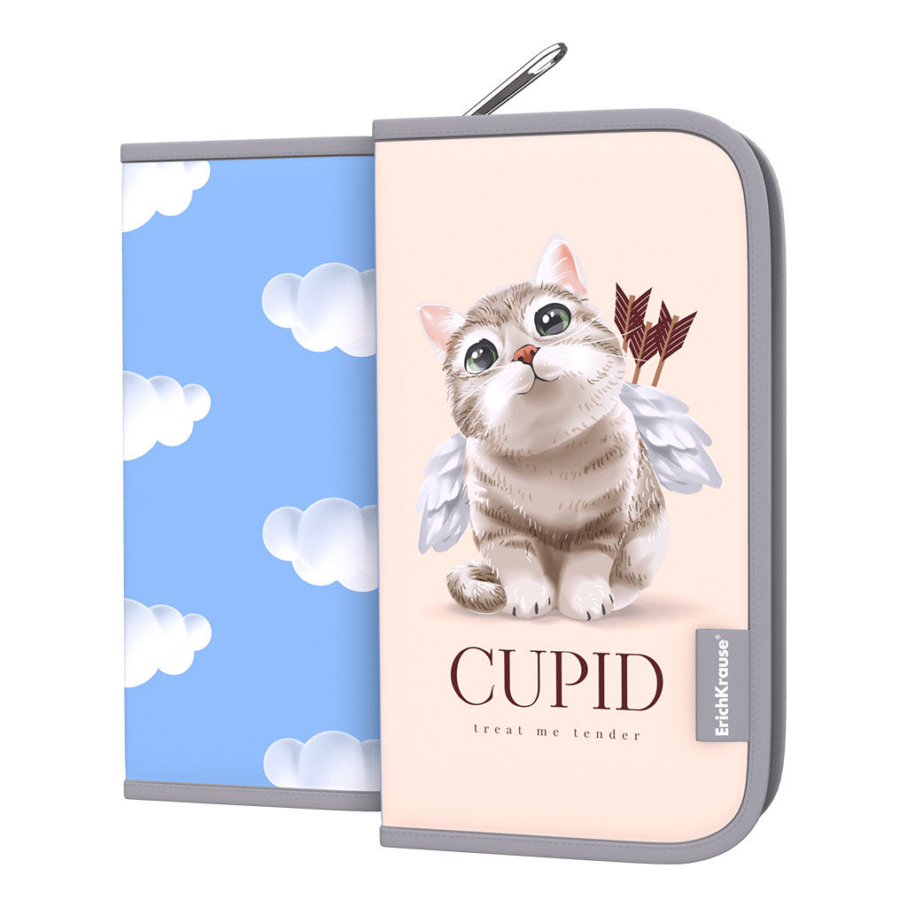 Цена за 1 шт. Пенал-книжка без наполнения ErichKrause 110x205x25мм Cupids