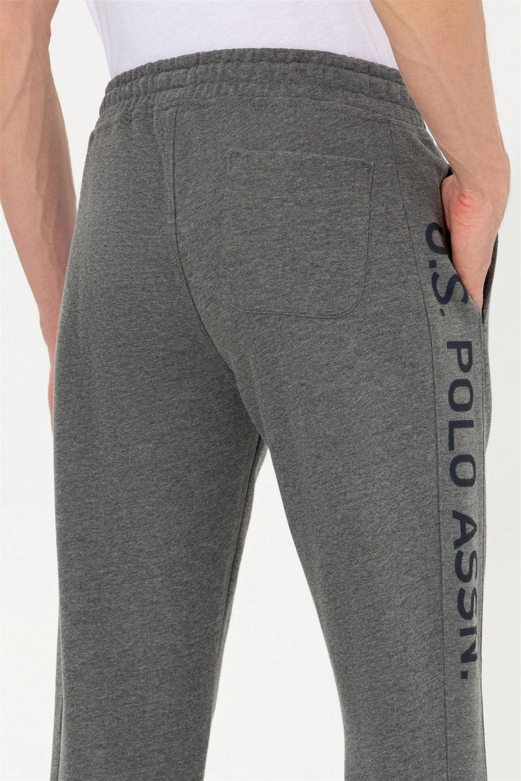Мужские спортивные штаны антрацитового меланжа - U.s. polo assn фото 7