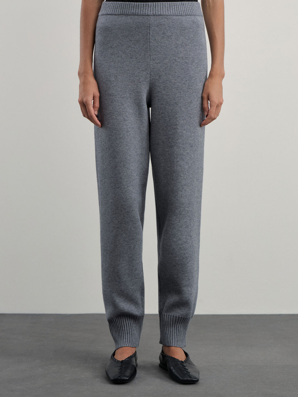 Вязаные джоггеры из вискозы / Zarina  фото 2