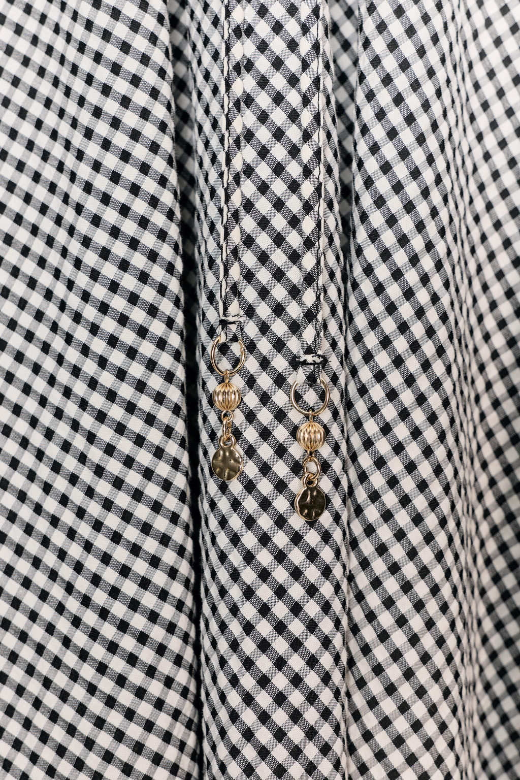 FALDA MIDI CUADRO VICHY / Crudo / Negro - Zara фото 10