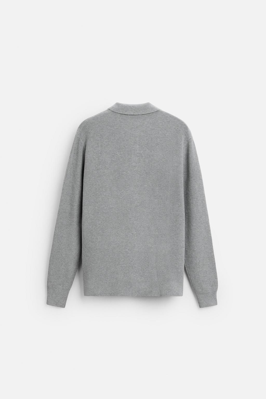 PURL KNIT POLO SHIRT - Zara фото 23