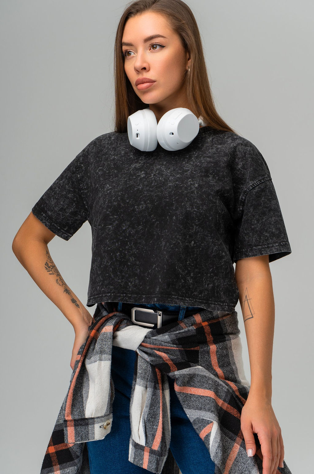 Женская укороченная футболка Happyfox