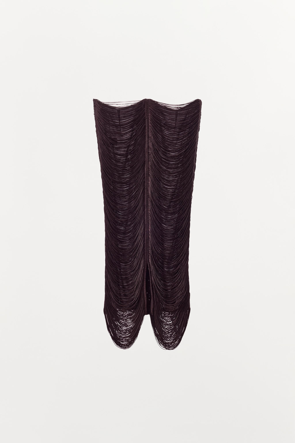 FRINGED MIDI SKIRT - Zara фото 9