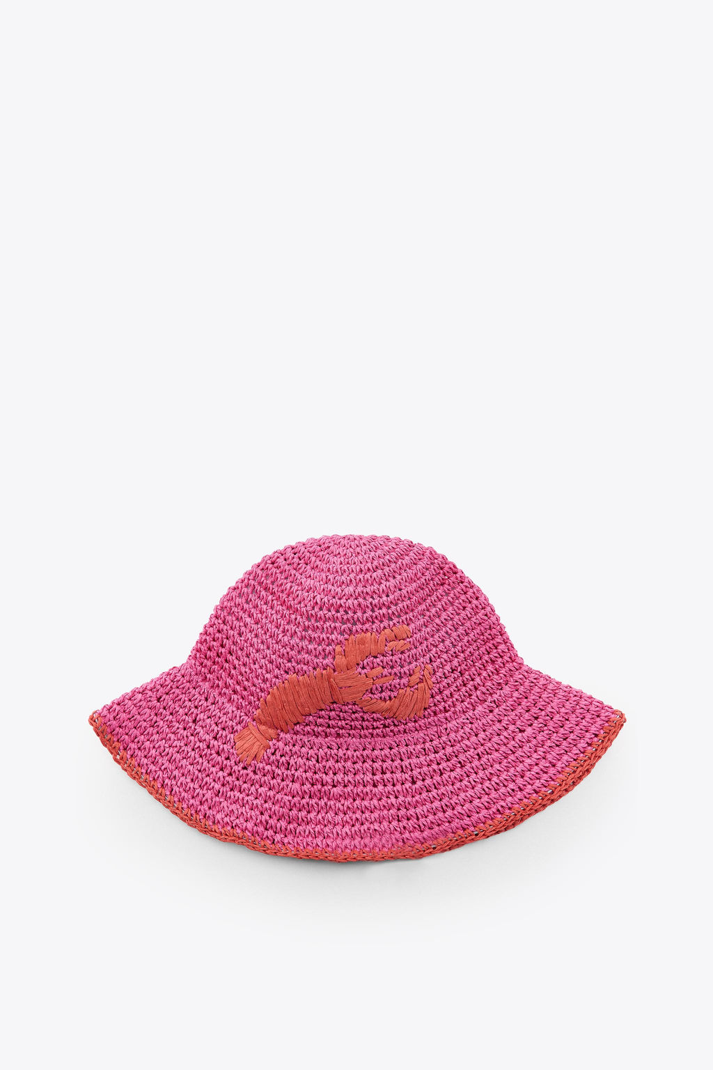 LOBSTER WOVEN BUCKET HAT - Zara фото 4