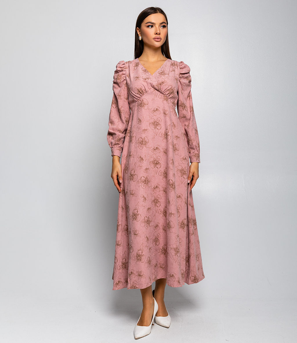 Платье #КТ6858 (1), пудровый - Dommod фото 2