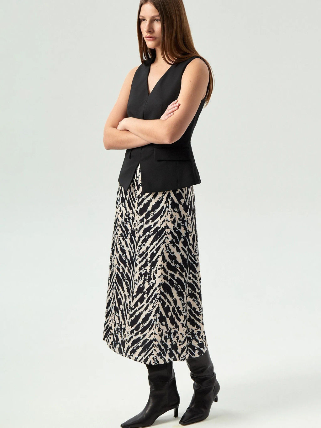 ЕМКА / Юбка миди из 100% вискозы - Emka фото 3