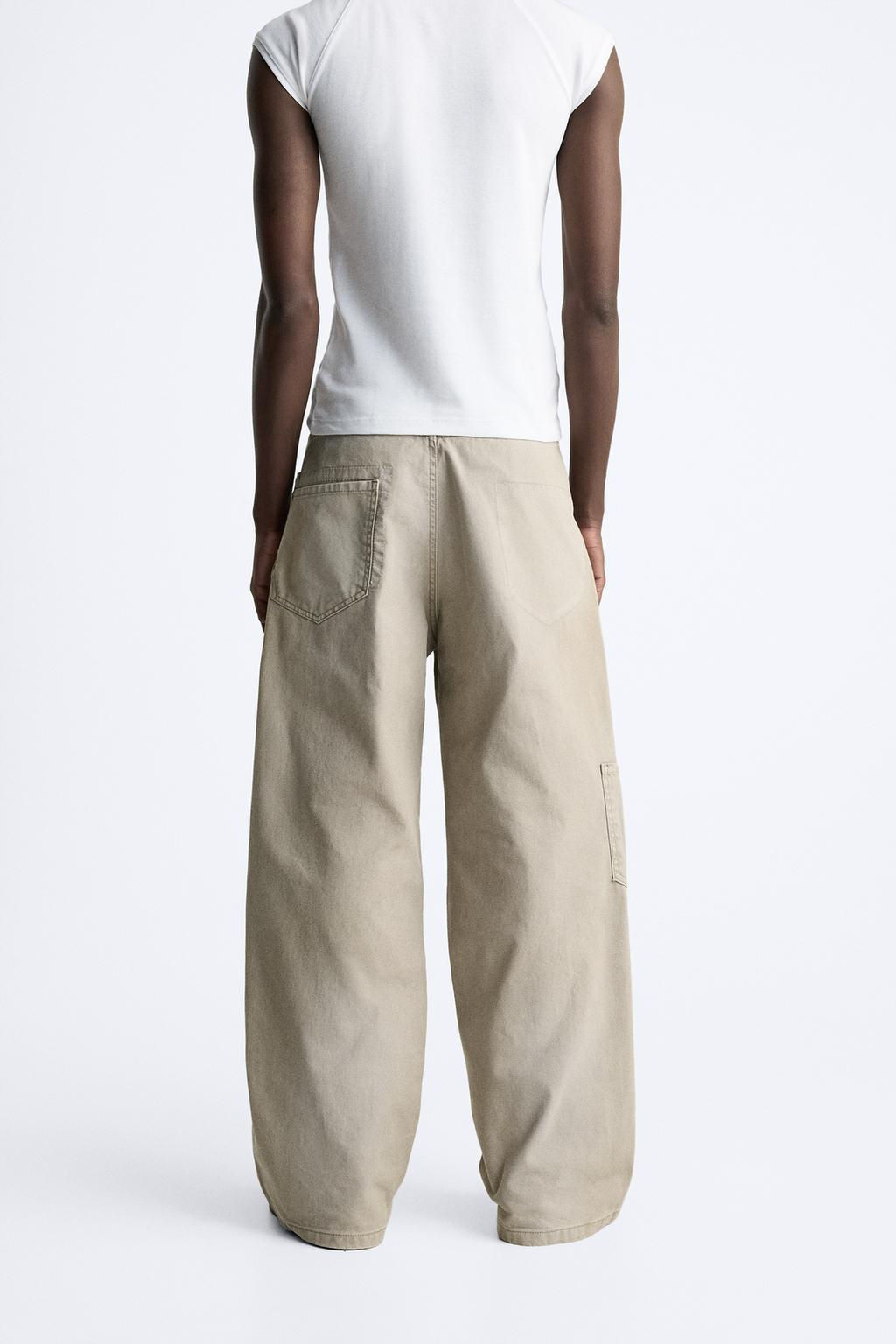 WIDE-LEG TROUSERS WITH POCKETS - Zara фото 7
