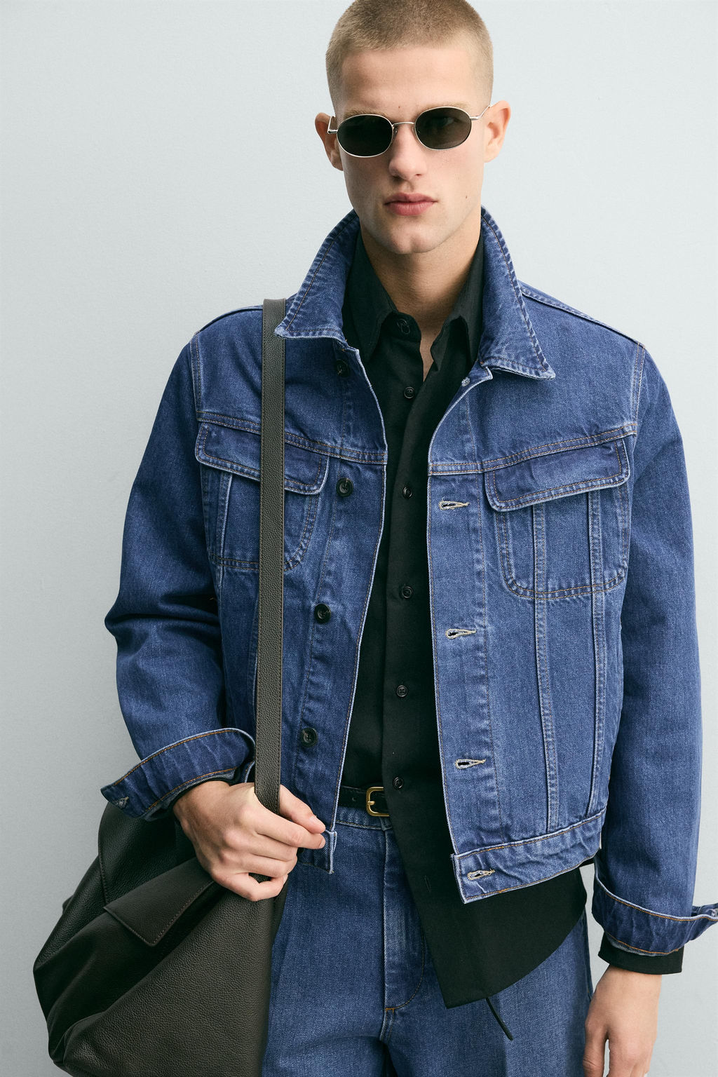 CAZADORA DENIM RELAXED FIT / Azul - Zara фото 7
