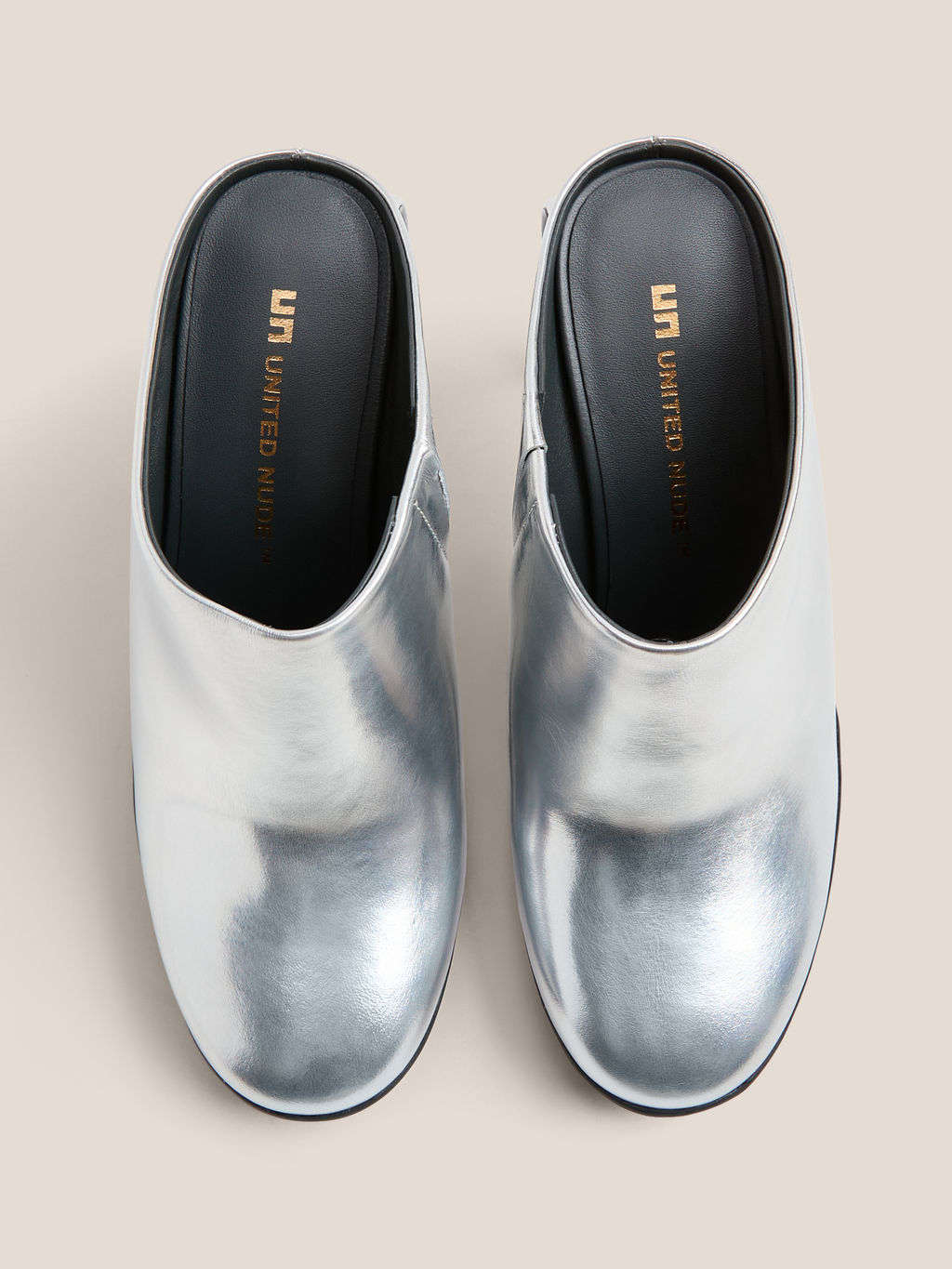 Ботильоны UNITED NUDE Mobius Mule Hi Артикул 4638796, серебряный