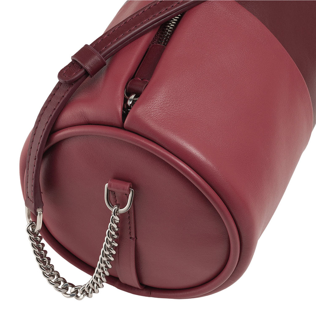 Итальянская кожаная сумка DuDu Bags серии Abigail | бордовый - Dudubags фото 5