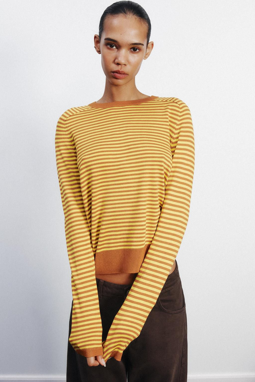 STRIPED KNIT SWEATER - Zara фото 8