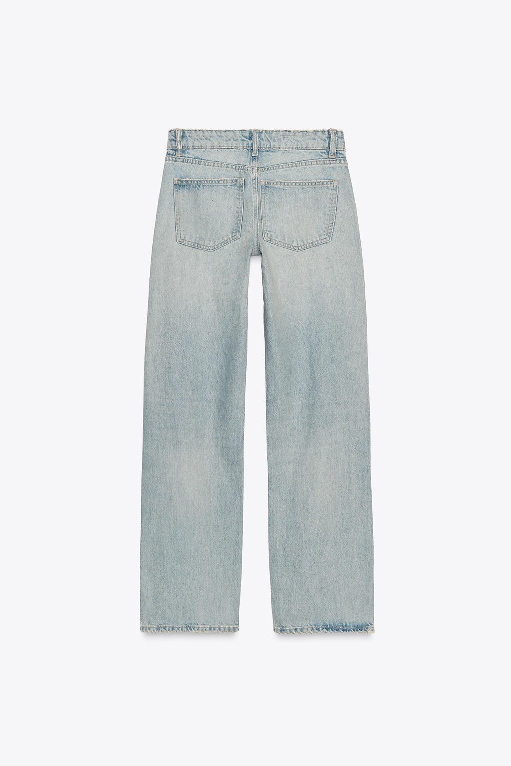 JEANS TRF WIDE LEG TIRO BAJO / Azul lavado - Zara фото 7