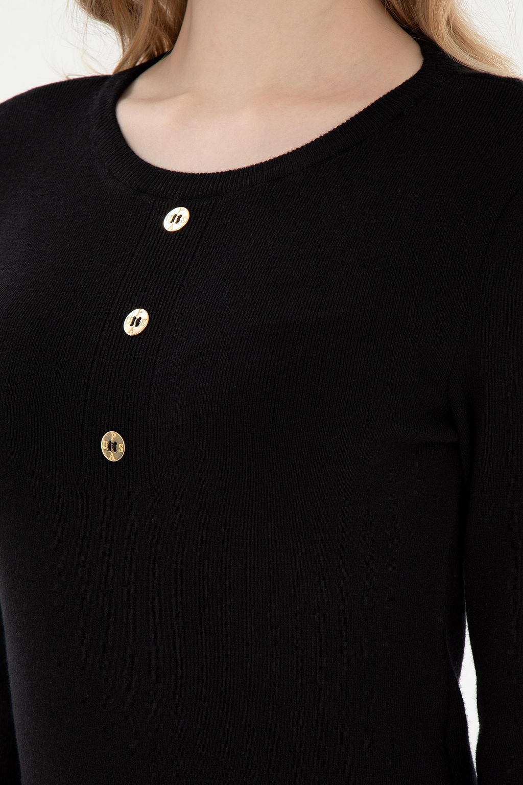 Женское черное трикотажное платье Неожиданная скидка в корзине - U.s. polo assn фото 6