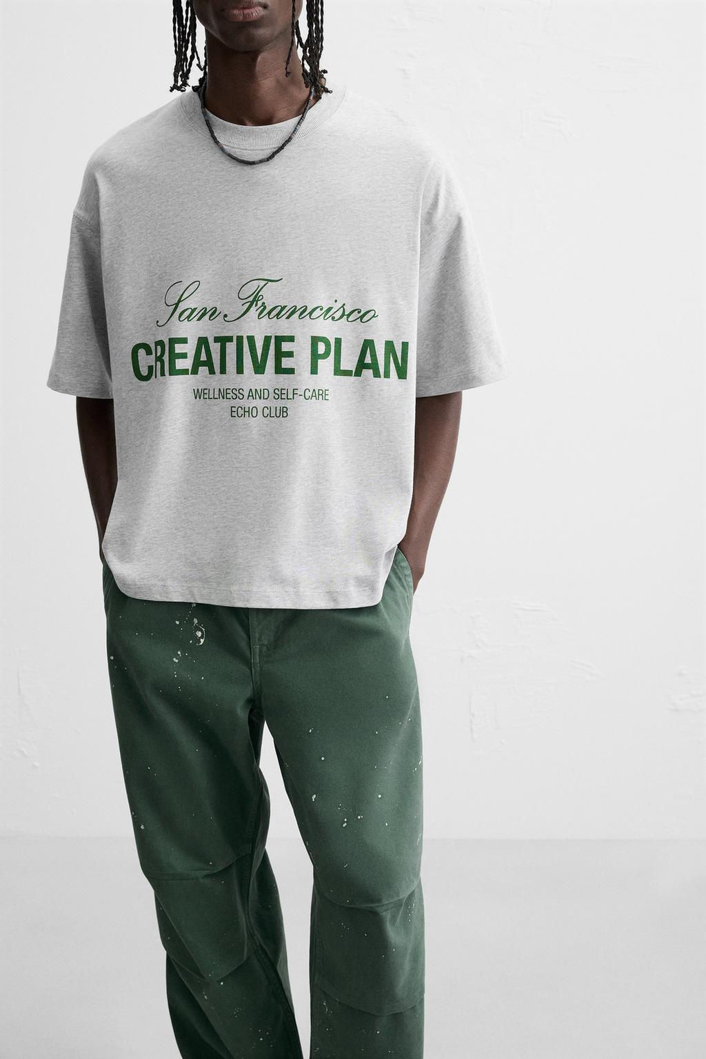 SLOGAN PRINT T-SHIRT - Zara фото 5