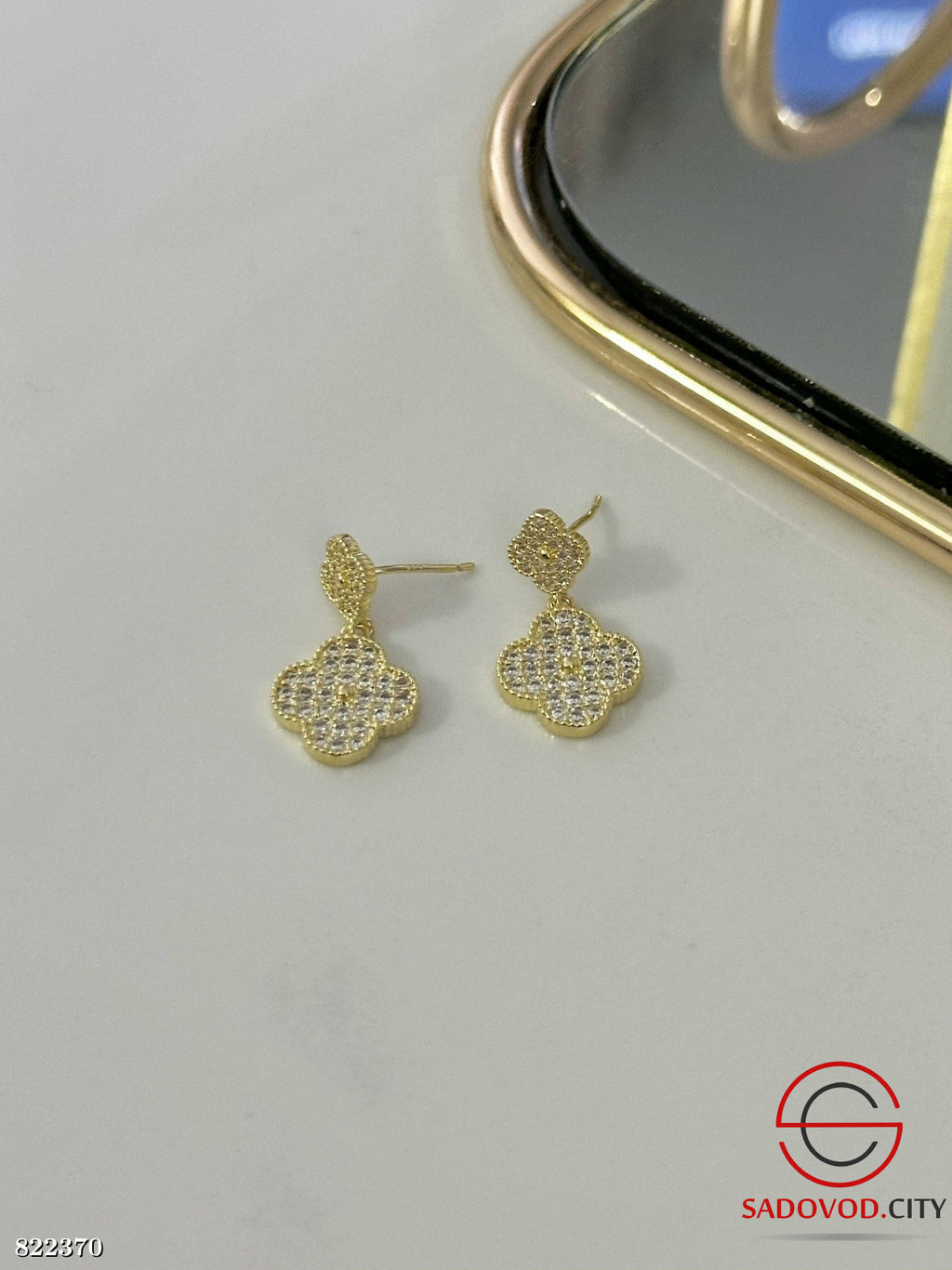 Серьги женские гвоздики из медицинской стали