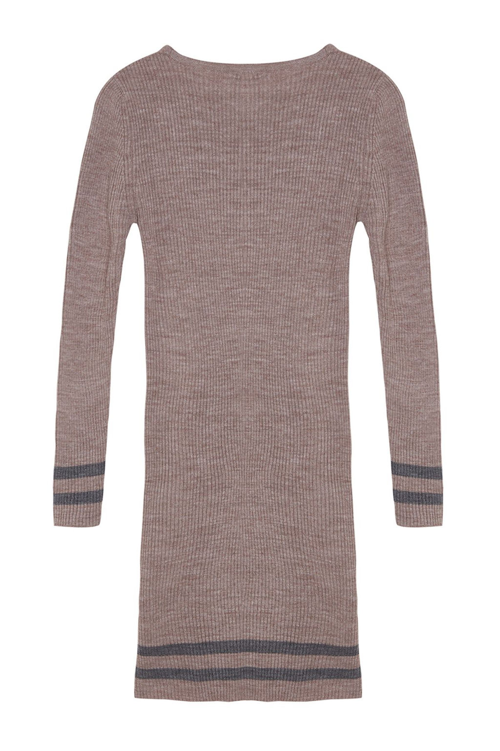 Vizon Mini Triko Etek Ucu Cizgili Elbise TWOAW20EL1274