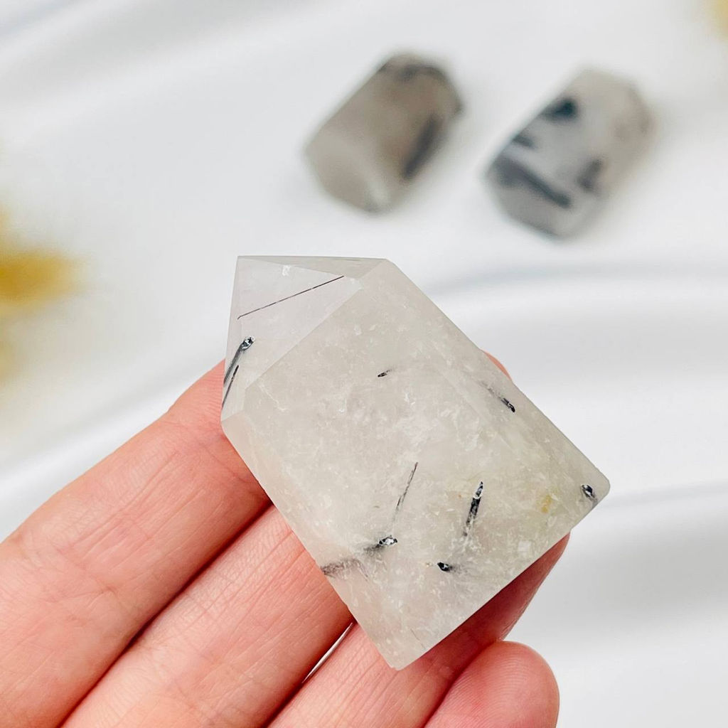 Кристалл из Кварца с включением Турмалина - Радуга самоцветов фото 2