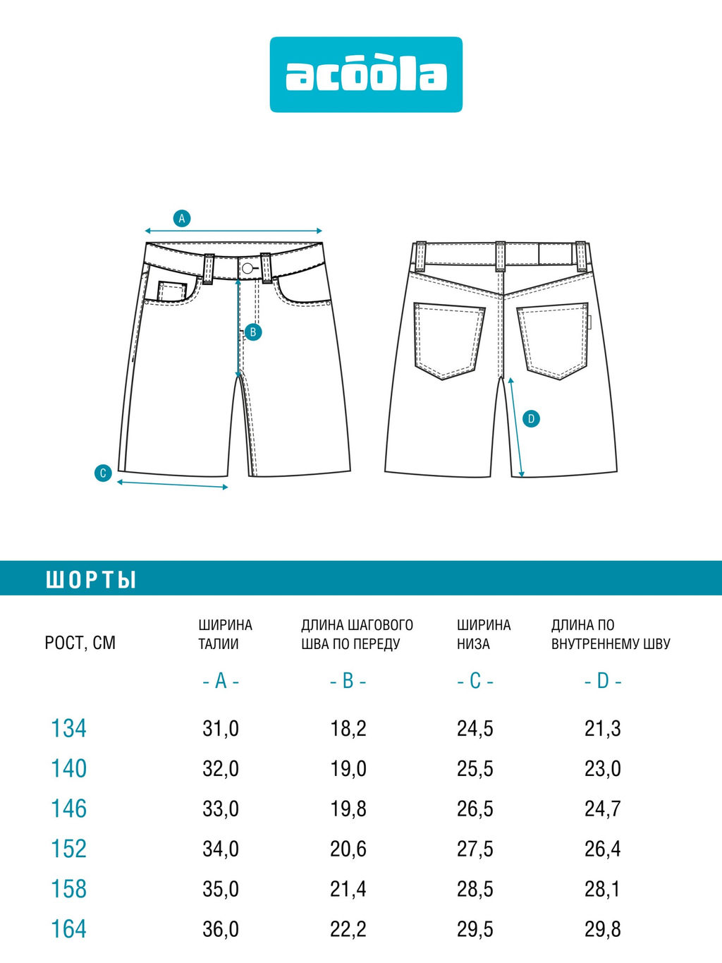 ACOOLA / Шорты джинсовые детские для девочек Odete голубой  фото 8