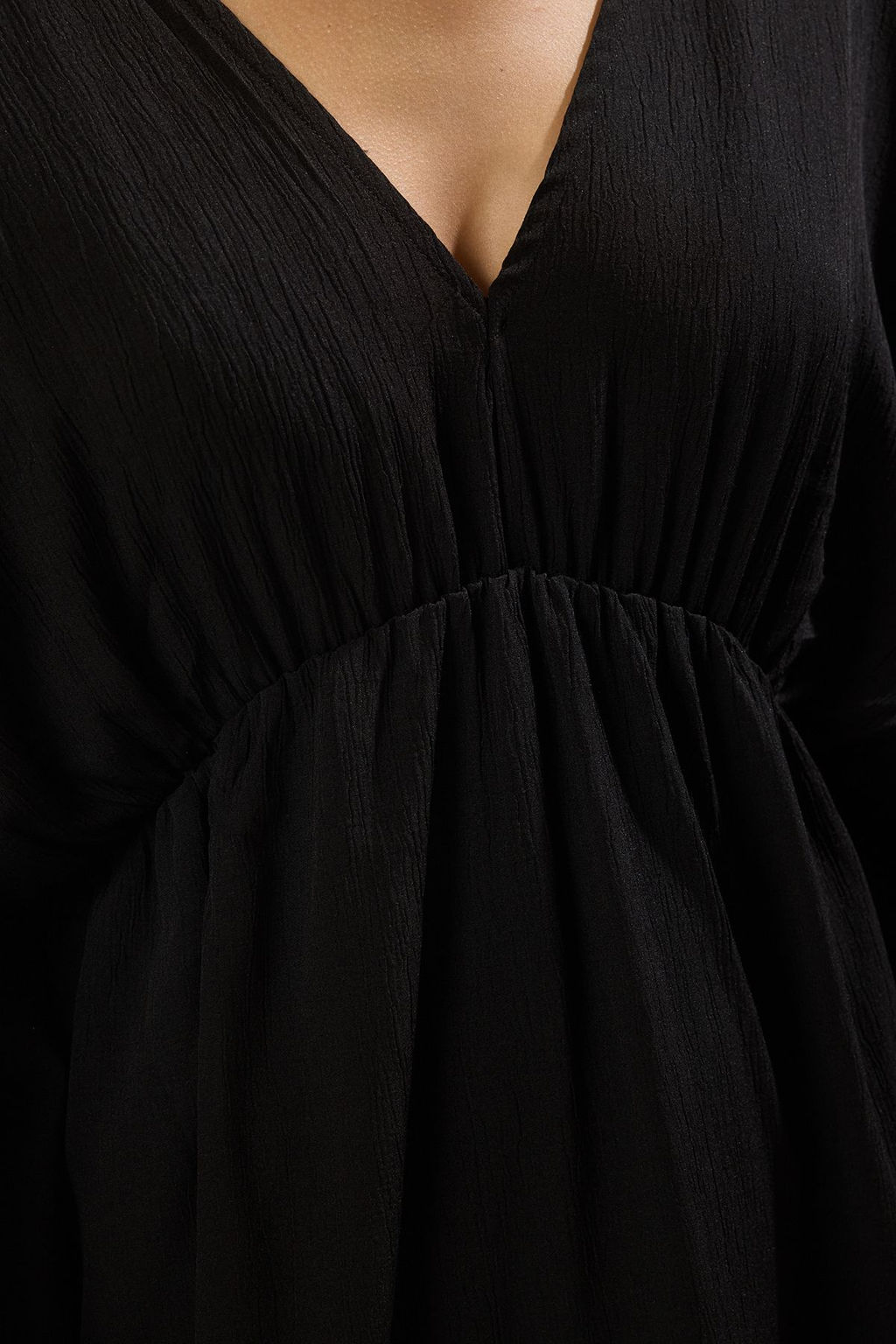 TRENDYOLMILLA Ekru Oversize Midi Dokuma 100% Pamuk Plaj Elbise TBESS25EL00127 фото 9