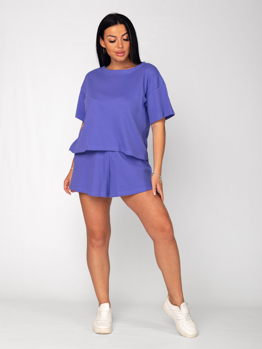 Костюм женский вафельный с шортами ДАНА ИРИС - Домтрик фото 7