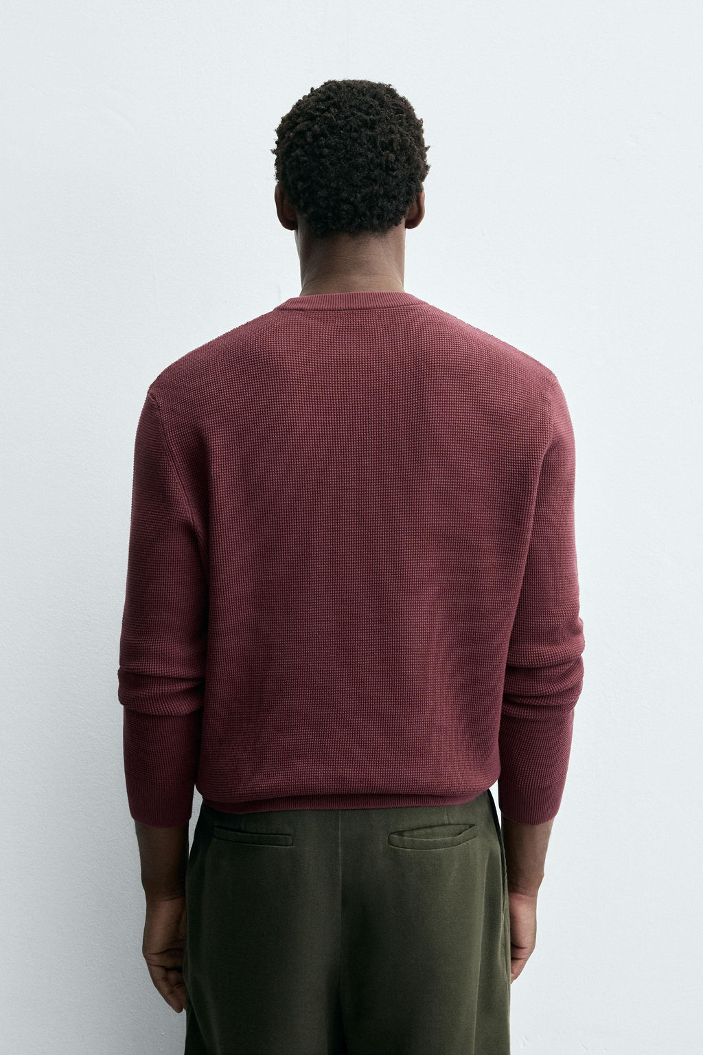 REGULAR FIT TEXTURED SWEATER - Zara фото 3