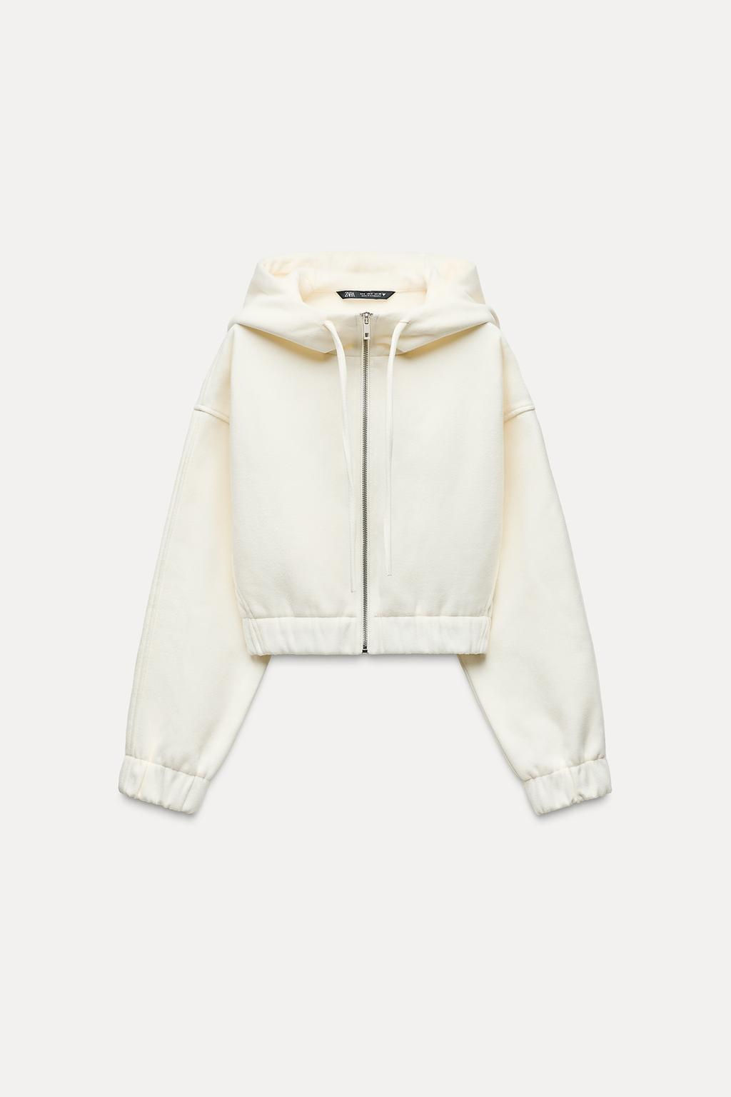 HOODED CLOTH JACKET - Zara фото 6