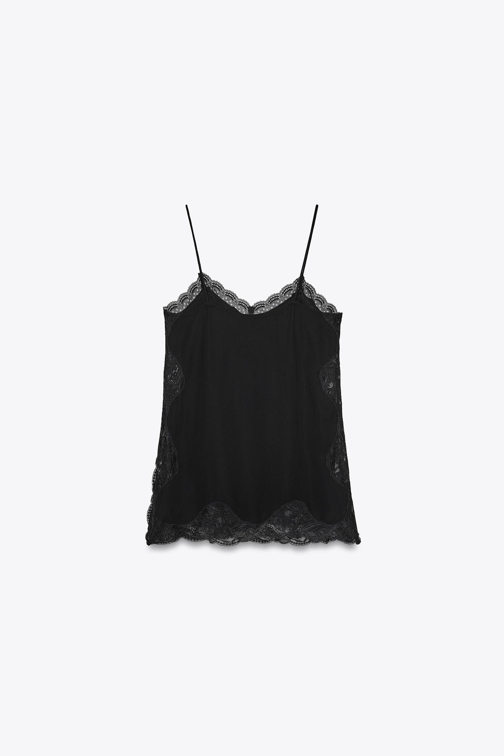 ZW COLLECTION LACE CAMISOLE TOP - Zara фото 6